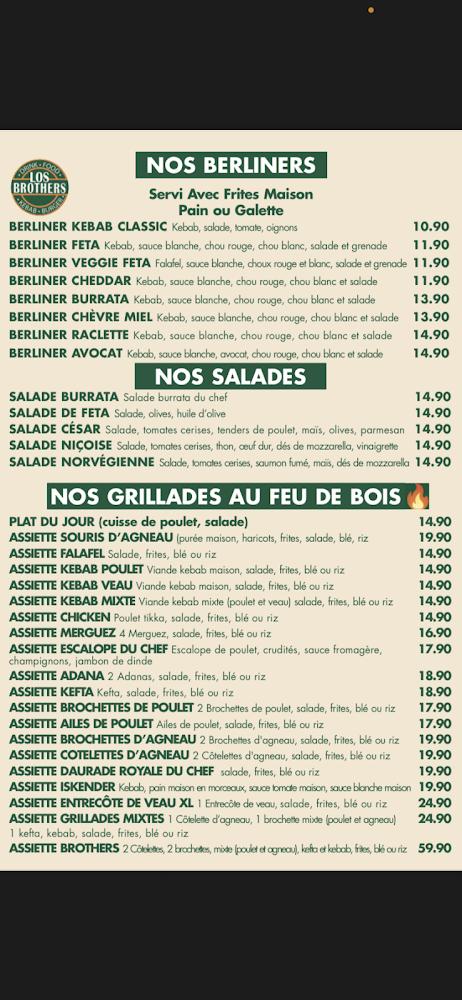 Los Brothers Kebab Grillades - Menu Image 3